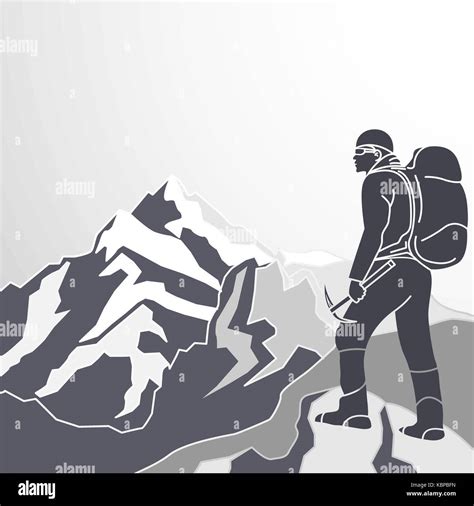 Mountaineering Vector PNG, Vector And Transparent Clipart .